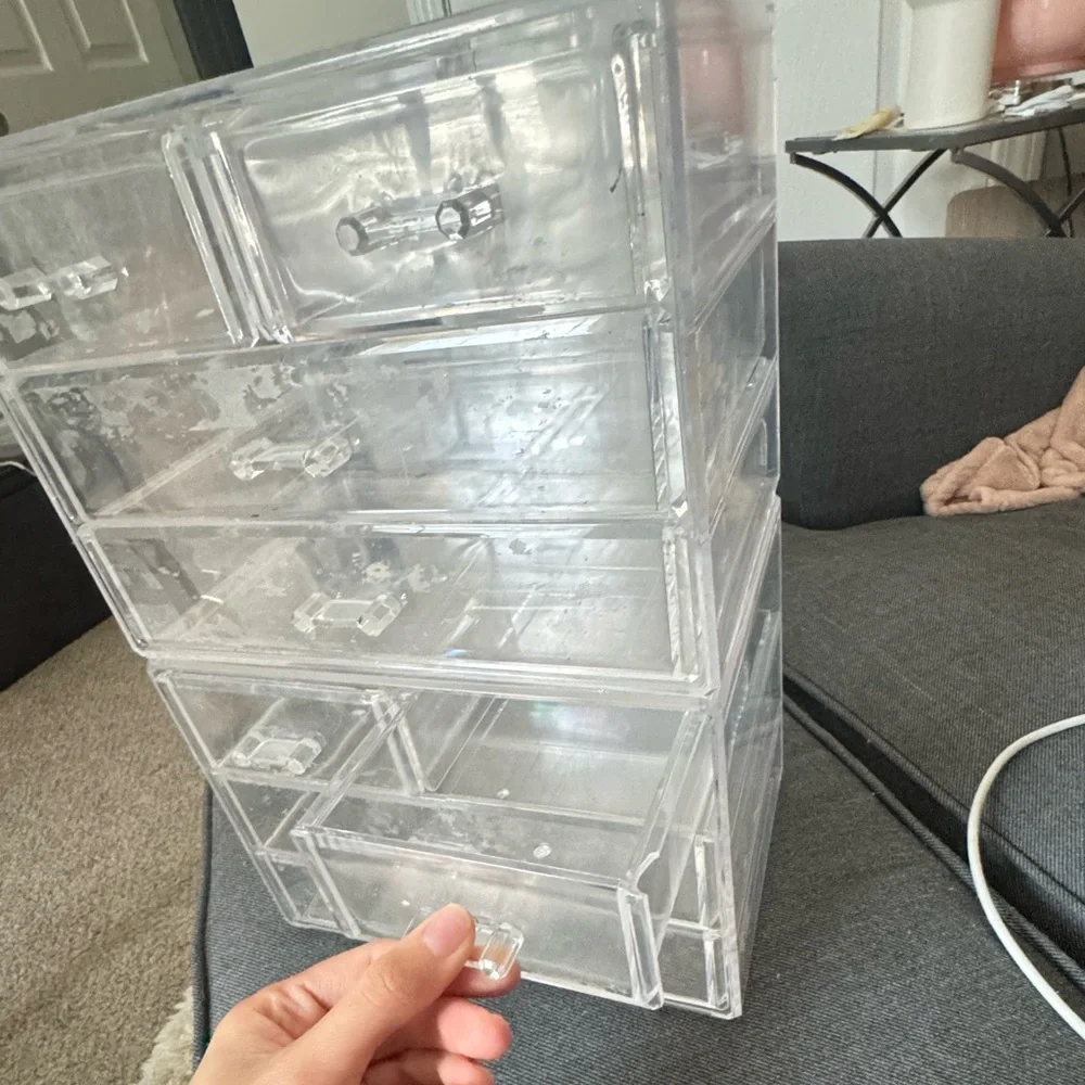 Clear Acrylic Drawer Organizer makeup or jewelry